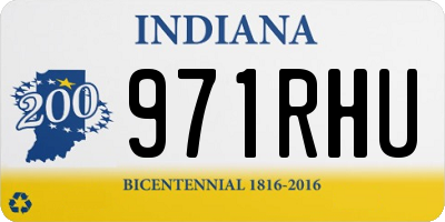 IN license plate 971RHU