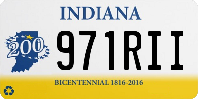 IN license plate 971RII