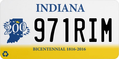 IN license plate 971RIM