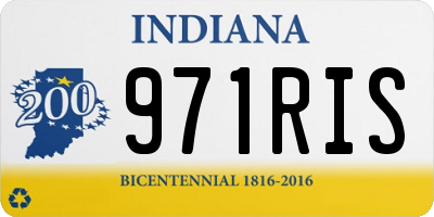 IN license plate 971RIS