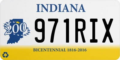 IN license plate 971RIX