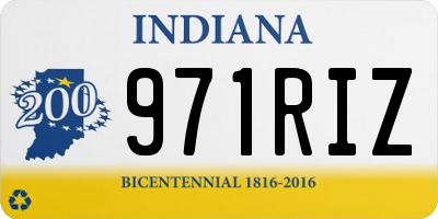 IN license plate 971RIZ
