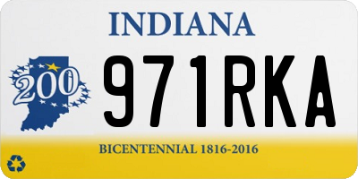 IN license plate 971RKA