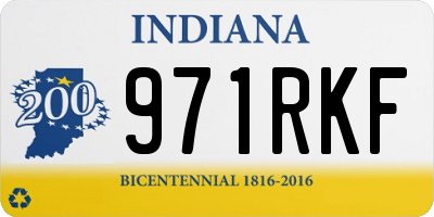 IN license plate 971RKF