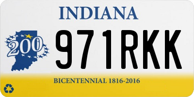 IN license plate 971RKK