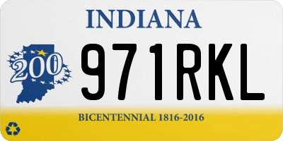 IN license plate 971RKL