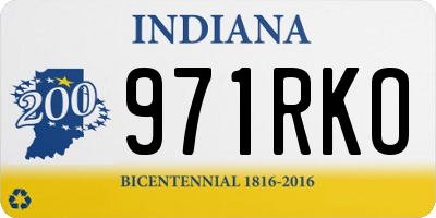 IN license plate 971RKO