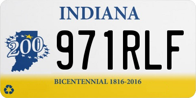 IN license plate 971RLF