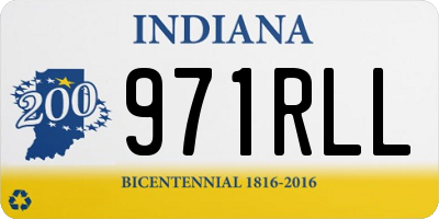 IN license plate 971RLL