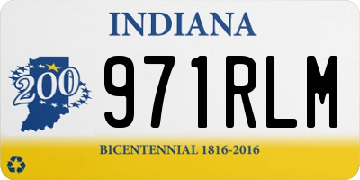 IN license plate 971RLM