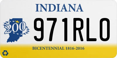 IN license plate 971RLO