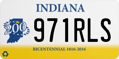 IN license plate 971RLS