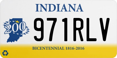 IN license plate 971RLV
