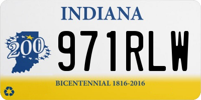 IN license plate 971RLW