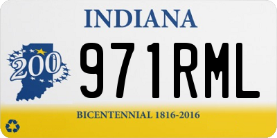 IN license plate 971RML
