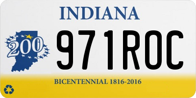 IN license plate 971ROC