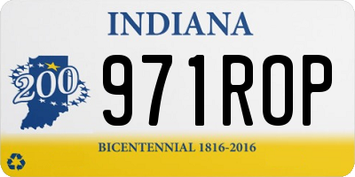 IN license plate 971ROP