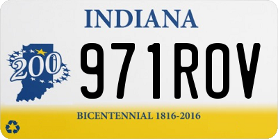 IN license plate 971ROV