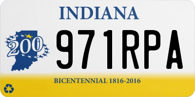 IN license plate 971RPA