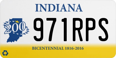 IN license plate 971RPS