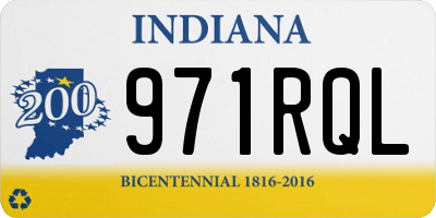 IN license plate 971RQL