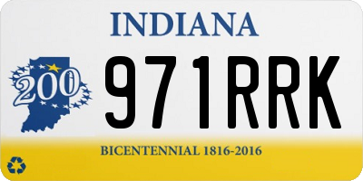 IN license plate 971RRK