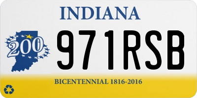 IN license plate 971RSB
