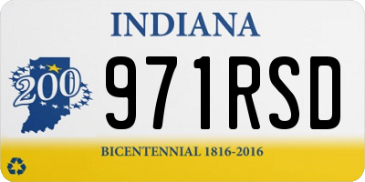 IN license plate 971RSD