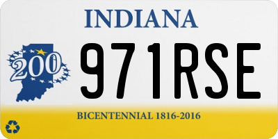 IN license plate 971RSE