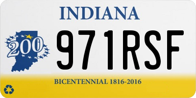 IN license plate 971RSF