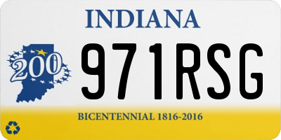 IN license plate 971RSG