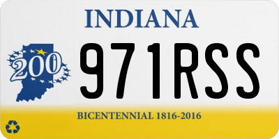 IN license plate 971RSS