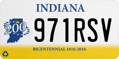 IN license plate 971RSV
