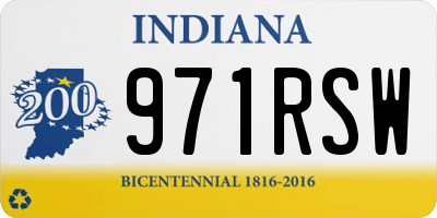 IN license plate 971RSW