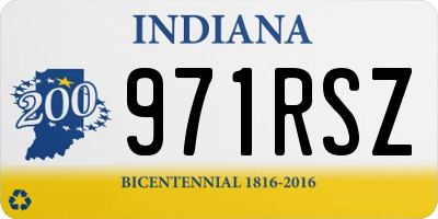 IN license plate 971RSZ