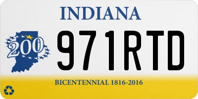 IN license plate 971RTD