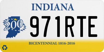 IN license plate 971RTE