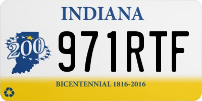 IN license plate 971RTF