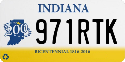 IN license plate 971RTK