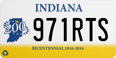 IN license plate 971RTS