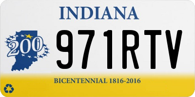 IN license plate 971RTV
