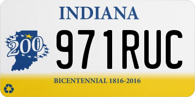 IN license plate 971RUC