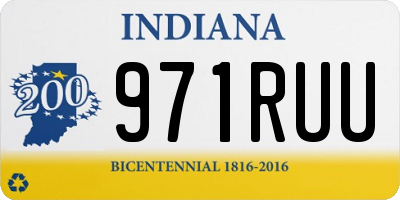 IN license plate 971RUU