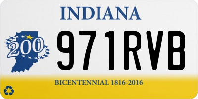 IN license plate 971RVB