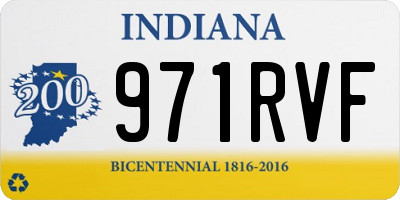IN license plate 971RVF