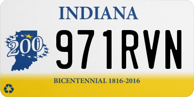 IN license plate 971RVN