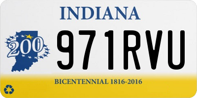 IN license plate 971RVU