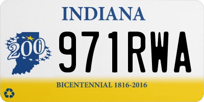 IN license plate 971RWA