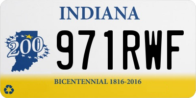IN license plate 971RWF