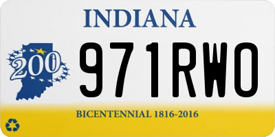 IN license plate 971RWO